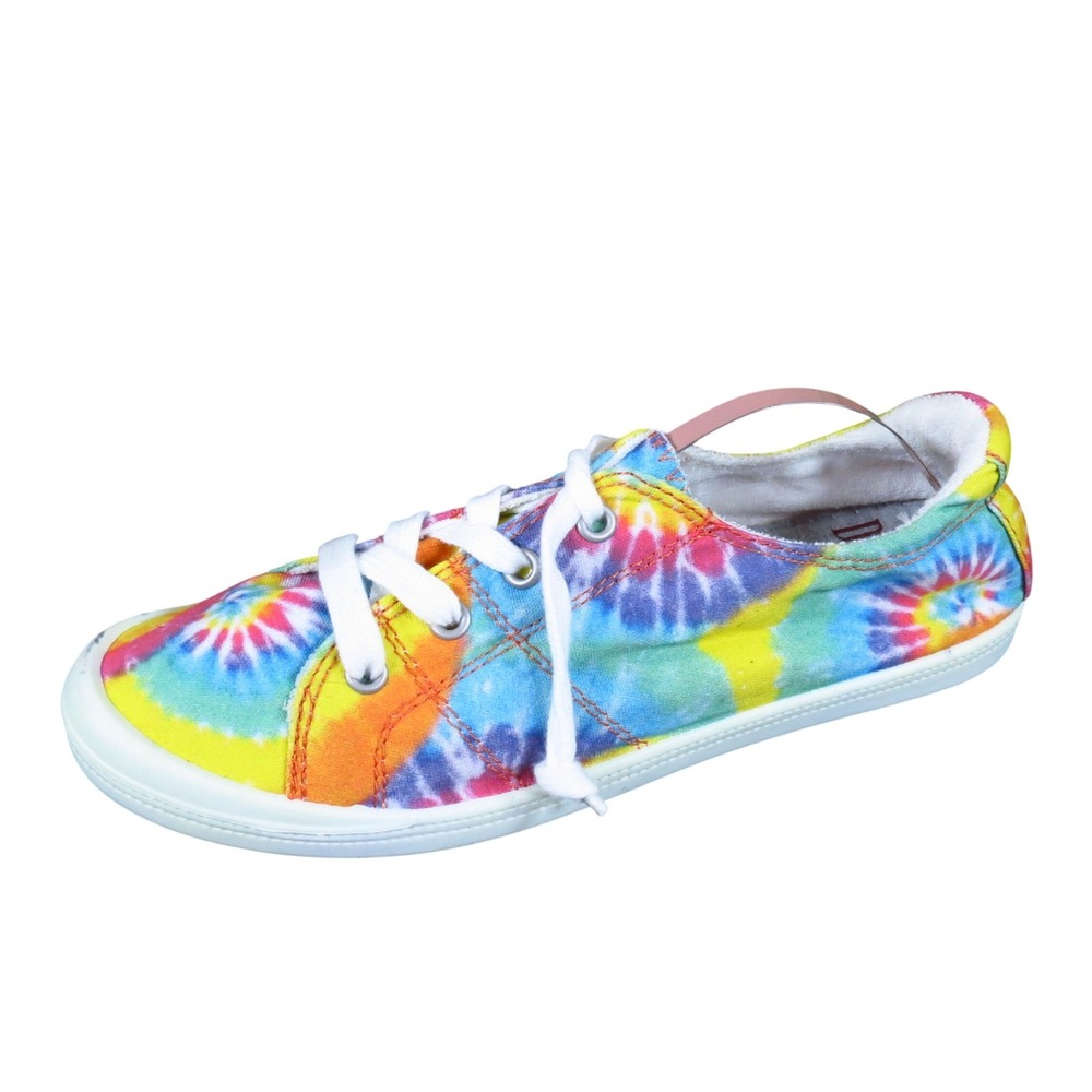 Dunes Sport Reesa Womens Sneakers Size 7.5 Walking Shoes Multicolor Tie-Dye